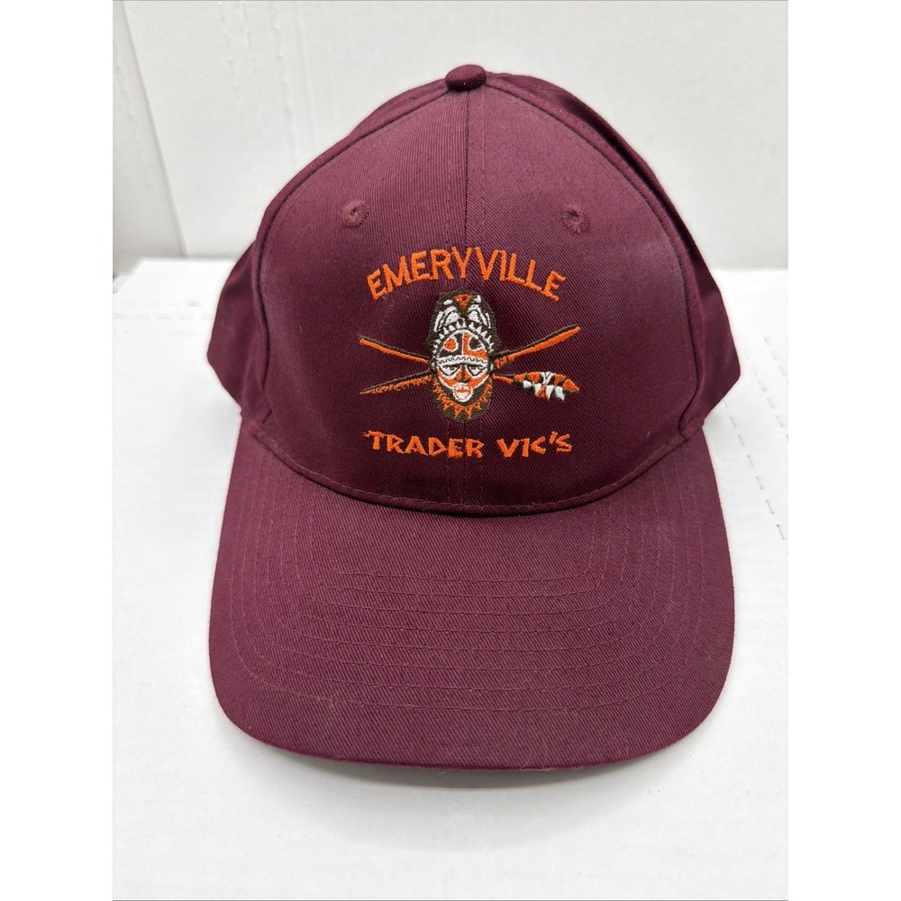 Emeryville Trader Vic's Maroon Snap Back Hat - Picture 2 of 11